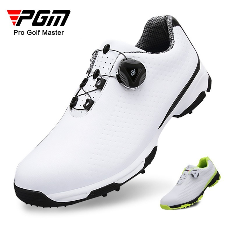 Golf Equipment Brands - PGM รองเท้ากอล์ฟผู้ชายกันน้ำแบบมีปุ่มกันลื่นน้ำหนักเบารองเท้ากอล์ฟระบายอากาศได้รองเท้ากีฬากลางแจ้ง