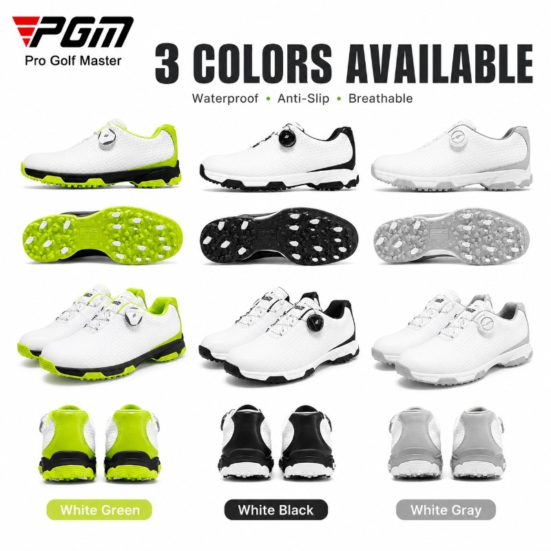 PGM รองเท้ากอล์ฟผู้ชายกันน้ำแบ - Golf Equipment Brands บทวิจารณ์และราคา